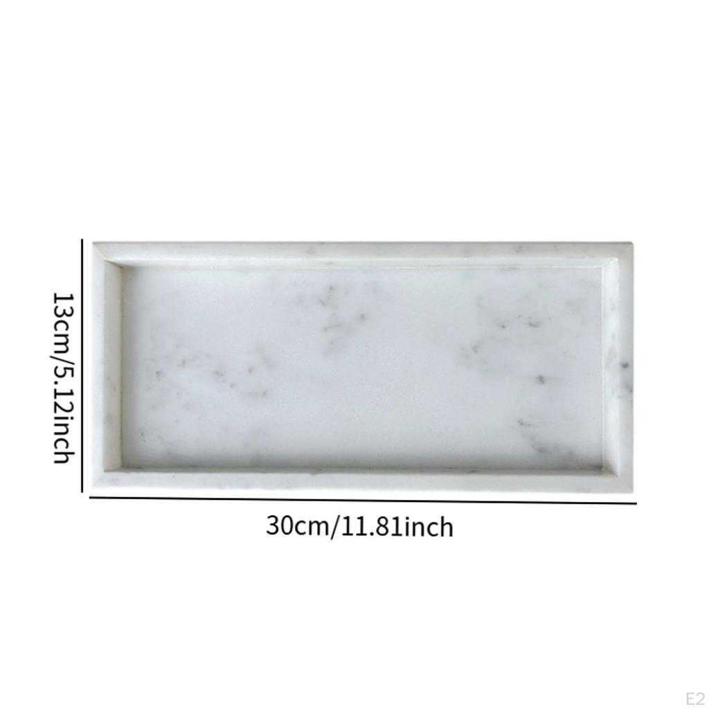 Elegant Marble Serving Tray for Bathroom and Coffee Shop Use
