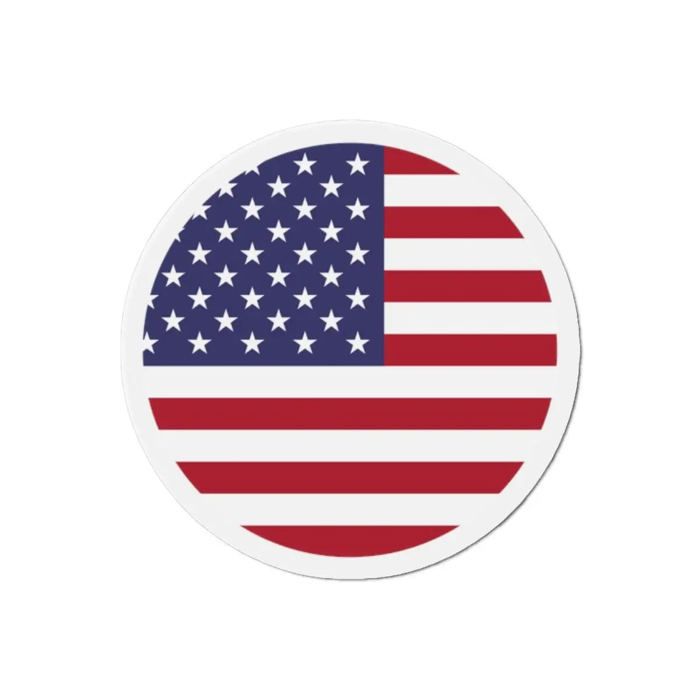 Aimant Rond - États-Unis - 9 cm - 50 pièces - Multicolore - Résine synthétique