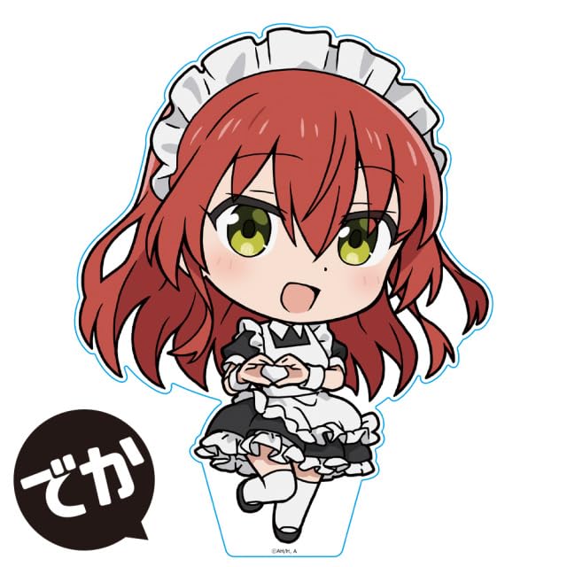 Anime "Bocchi the Rock!" DekaPuniKore! Acrylic Figure Kita Ikuyo Maid Outfit Ver.