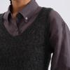 GREEN BELT Women's Merino Wool Blend V-Neck Knit Vest