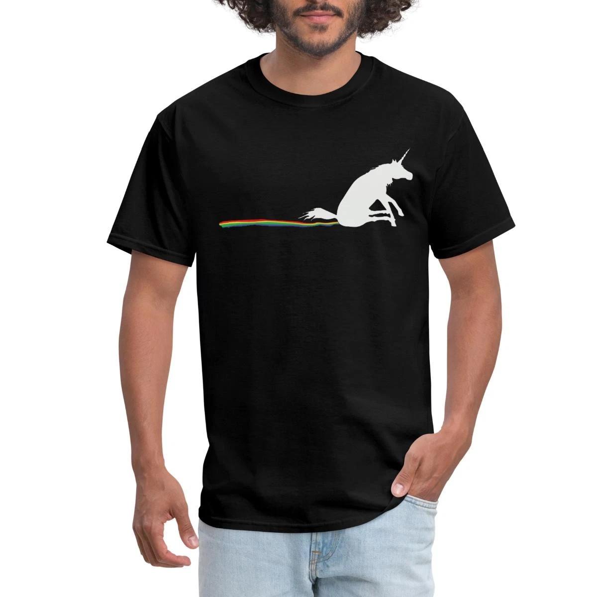 Unicorn Rainbow Poop Men s T-Shirt M
