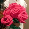 85cm/100cm Large Red Plush Artificial Rose Bouquet Stuffed Bendable Bouquet Soft Floral Home Decoration Valentine's Day Gift