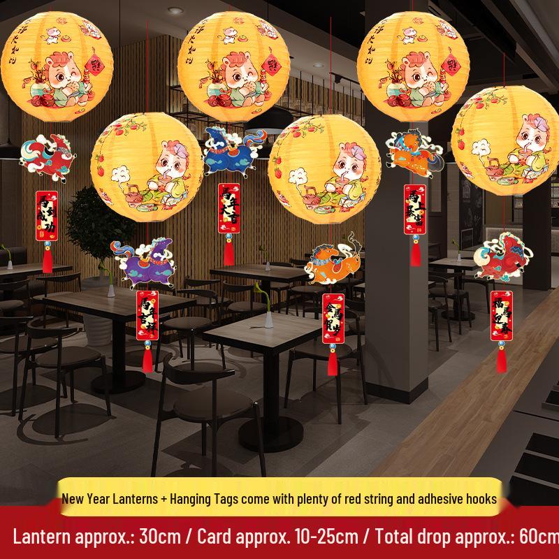 2026 Year of the Horse Lantern Decorations for Mall and Shop Lobbies: Spring Festival Hanging Ornaments