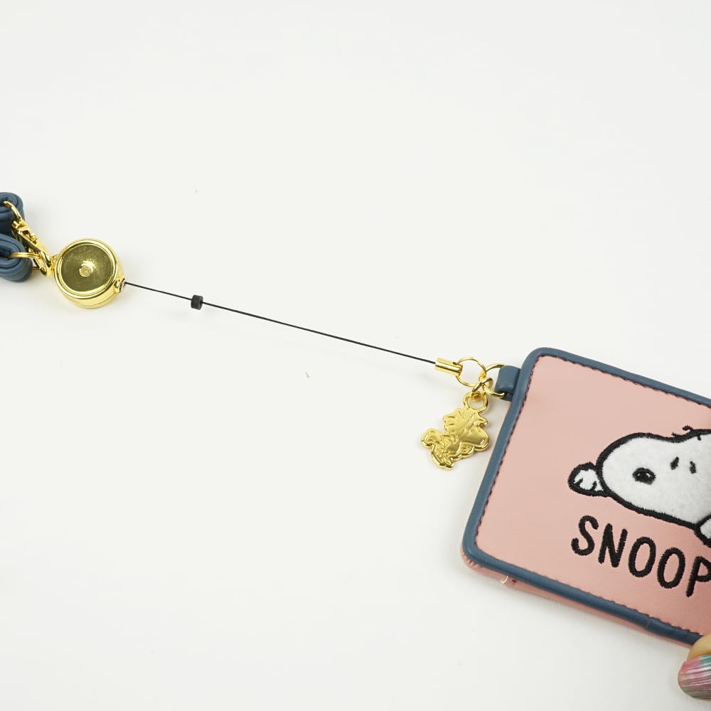 Passhülle Passhülle mit Rolle Snoopy SNOOPY Kartenhalter Kartenhalter IC-Karte Transport Pendeln Schule Süß Stylisch [E-mono] (Grün)