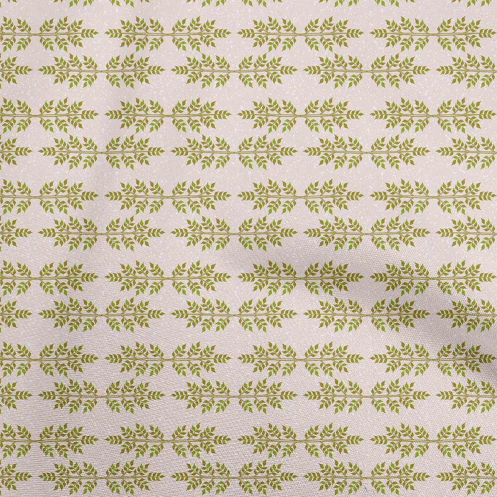 oneOone Cotton Poplin Green Fabric Asian Block Print Diy Clothing Quilting Fabric Print Fabric By Yard 42 Inch