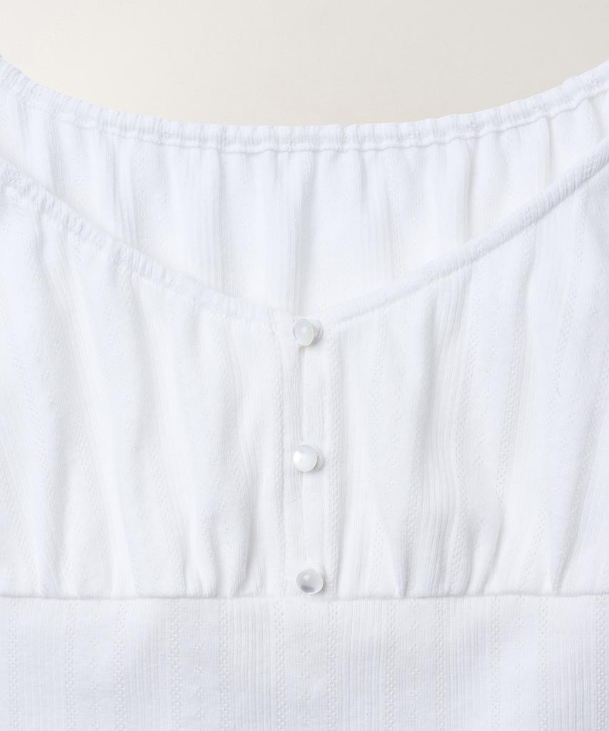 Tudument Eyelet Off-Shoulder T-Shirt_Ivory