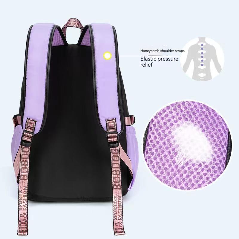 Teenagers Cute Schoolbag Shoulder Backpack Nylon Fabric Girls Large Capacity Splash-Proof