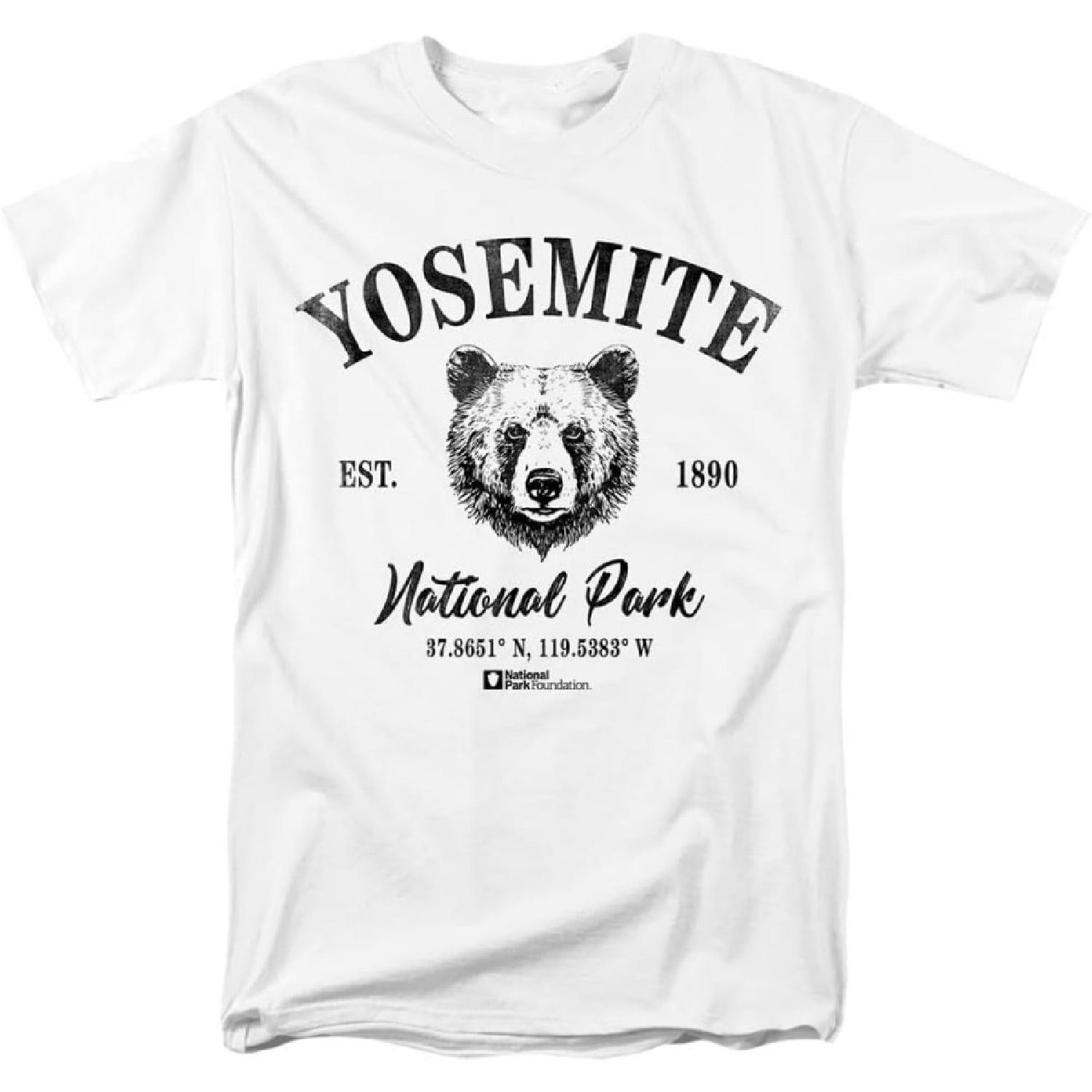 Yosemite National Park Bear Icon Unisex Adult T Shirt S