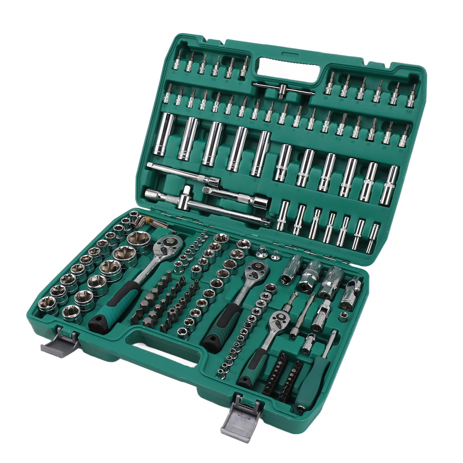 

171 шт. набор торцевых ключей с трещоткой для ремонта автомобиля набор инструментов для механиков