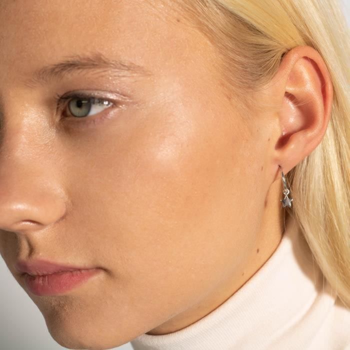 Boucles D'oreilles Luxenter Essential En Argent 925 Avec Finition Rhodiée