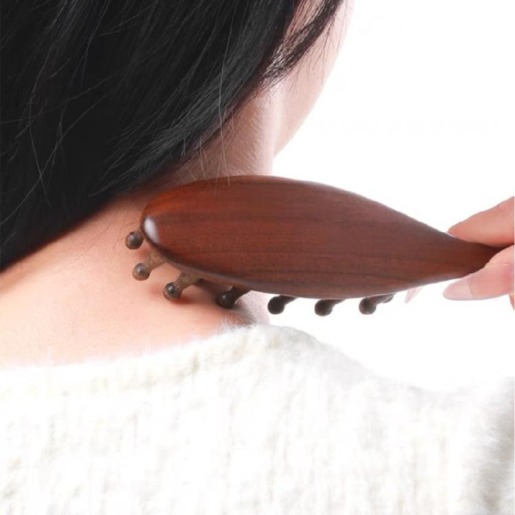 Natural Head Massagers Comb For Travel Office Use Of Sandalwoods for Gentle Hair Care