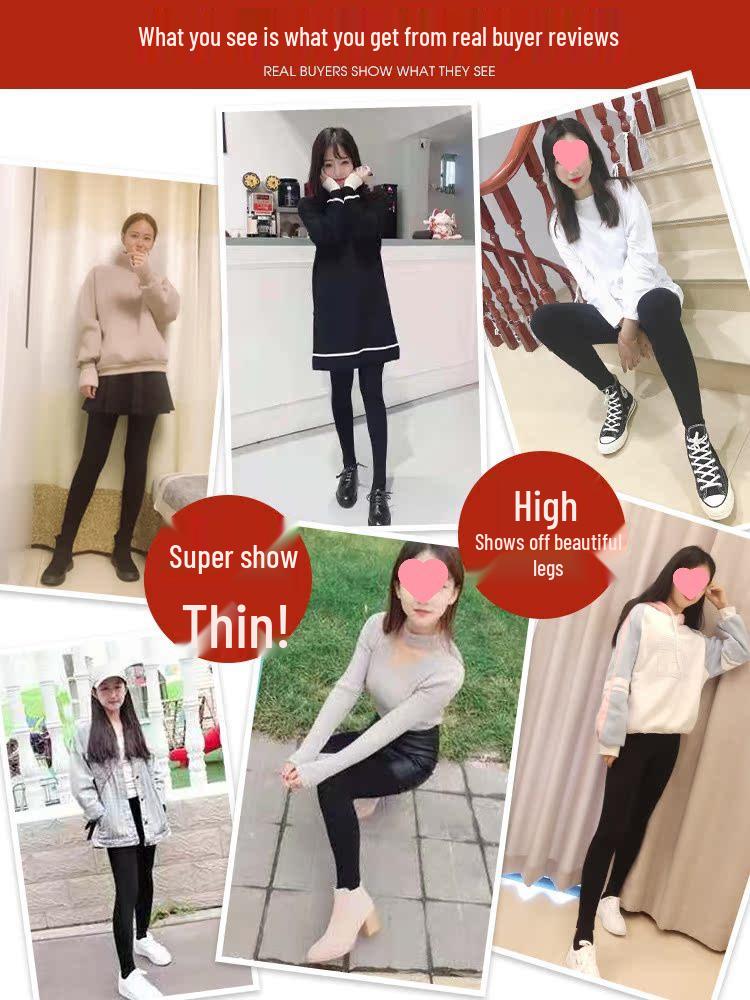 High-Waisted Women's Extra-Thick Fleece-Lined Thermal Wool Cotton Pants Plus Size