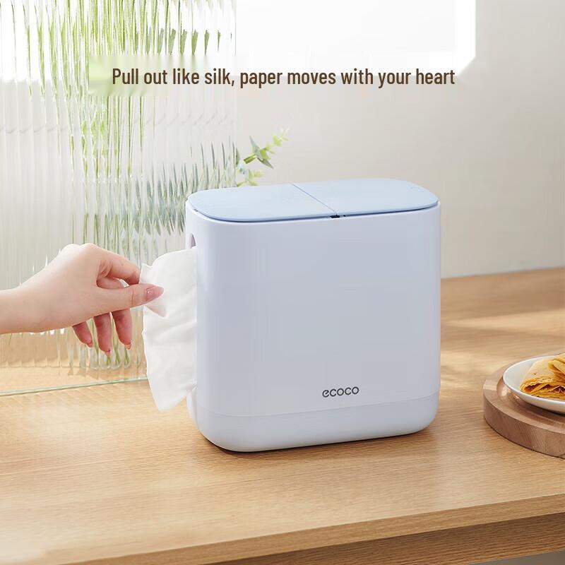 ecoco Multi-purpose Desktop Tissue Box & Mini Trash Can