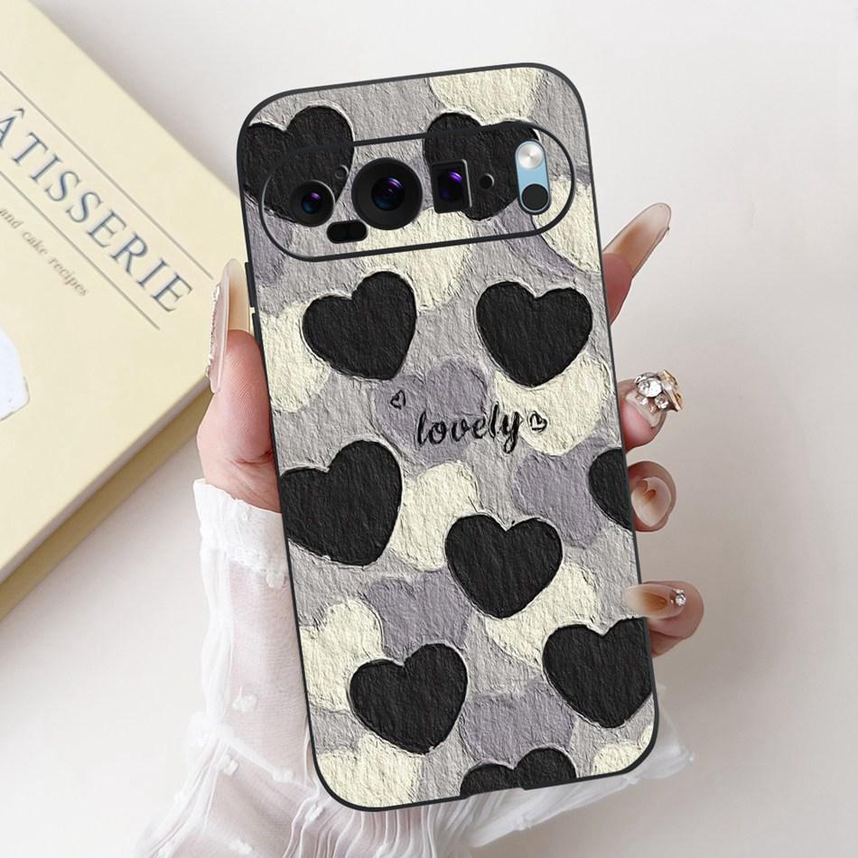 For Google Pixel 9 Pro 9A Pixel9 New Fashion Dusk Beach Painting Phone Case For Google Pixel9A 9 9Pro Black Silicone Soft Case