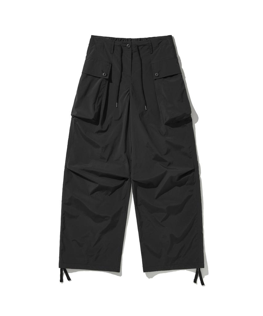 HELEMENT Women'S Cargo Wide Pants (Black)