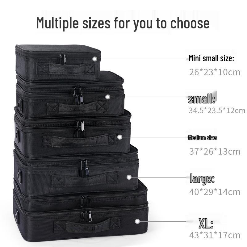 Cross-Border Large-Capacity Double-Layer Makeup Artist Bag with Partitions