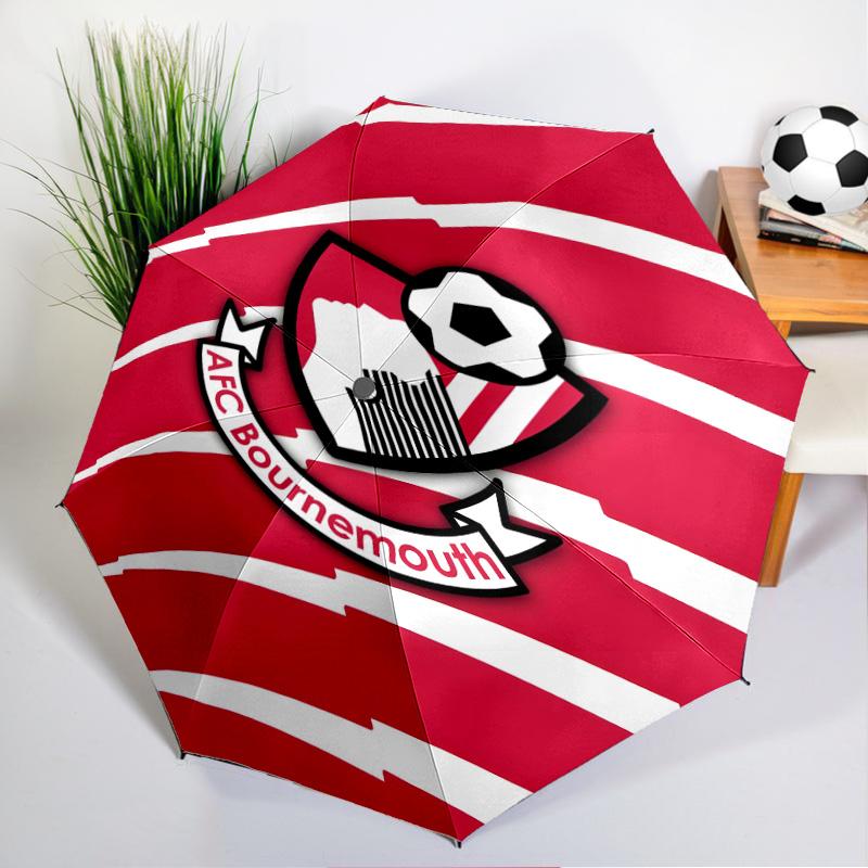 Automatyczny parasol z nadrukiem herbu AFC, 8-żebrowy, do podróży, na kemping, parasol codzienny, niezbędny prezent dla rodziny i przyjaciół