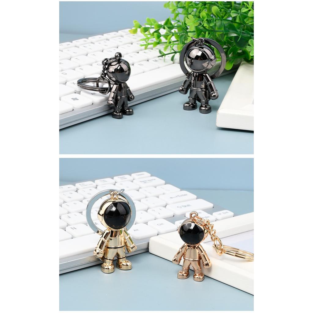 Astronaut astronaut keychain creative car men's metal key pendant personalized car logo key chain gift
