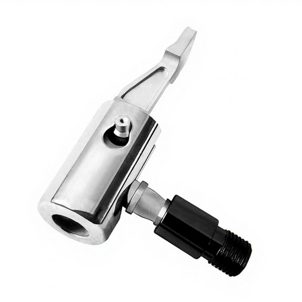 Tire Inflation Hose Adapter Zinc Alloy Hose Connector 90 Degree Zinc Alloy Hose Adapter Locking Air Chuck Tire Inflator Connecto