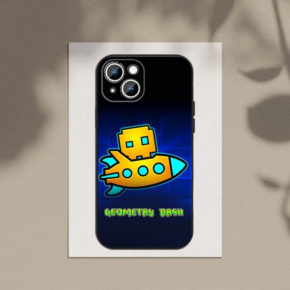 

Game G-Geometry-Dash-S Phone Case For Apple iPhone 15,14,13,12,11,XS,XR,X,8,7,Pro,Max,Plus,mini Silicone Black Cover iPhone7