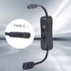USB Type C Extension Cable 480Mbps Transmission Speed Female Port Extender Cord Data Transfer Line with Power Switches