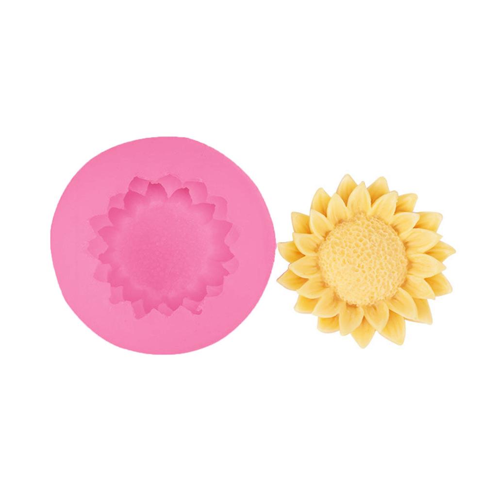 DIY Soap Moulds Sunflower Shape Silicone Material DIY Hand-Making Tool Silicone Craft Mould Silicone Material for Candle