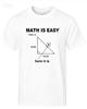 Men's High Quality T-shirt Cotton Blend Casual Funny Math Print Cool Loose O-neck T Shirt for Men Short Sleeve T-shirt Male Tops