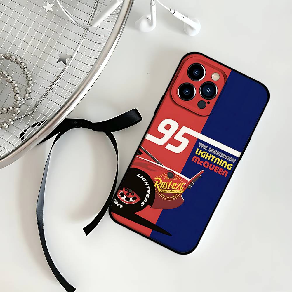 L-Light-ning M-McQueens Phone Case Black That Fits For IPhone 17,16,15,11,13,14 Pro Max,Plus,X,Xr,Xs Max,13Mini