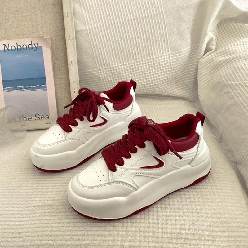 

женская обувь на скрытой платформе весна женская обувь внутри белая женская обувь год новый универсальная платформа повседневная спортивная обувь для скейтборда прилив 35