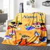 Custom Name Mickey Mouse Celebration blanket for Couch & Bed, Plush Cozy Fuzzy Blanket Super Soft & Warm Blankets for Fall and Winter. 090826