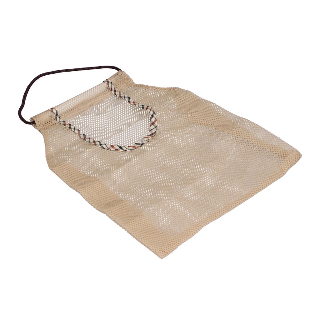 Woven Mesh Bag Cotton Mesh Shopping Bag Reusable Mesh String Fruit Tote Bag Fashion Portable Beach