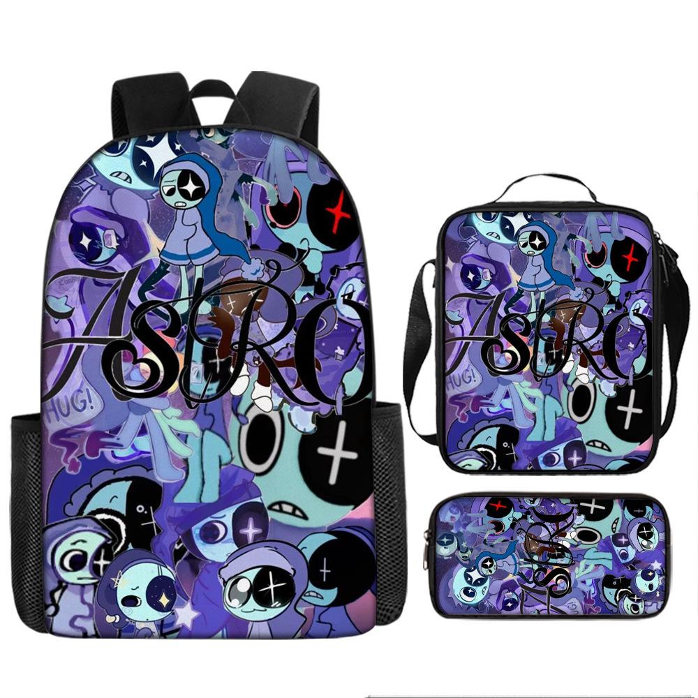 Dandy'S World Student School Bag Dandy'S World Cartoon Cute Backpack Three-Piece Set Satchel Bag Pencil Case