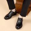 Fashion Classic Handmade Man Oxford Shoes Wedding Dress Shoes Genuine Leather Men Business Formal Flats High Quality Men's Casual Shoes