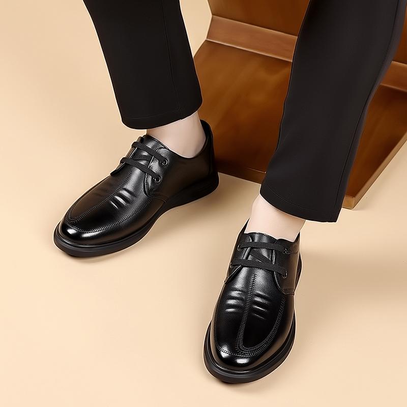 Fashion Classic Handmade Man Oxford Shoes Wedding Dress Shoes Genuine Leather Men Business Formal Flats High Quality Men's Casual Shoes