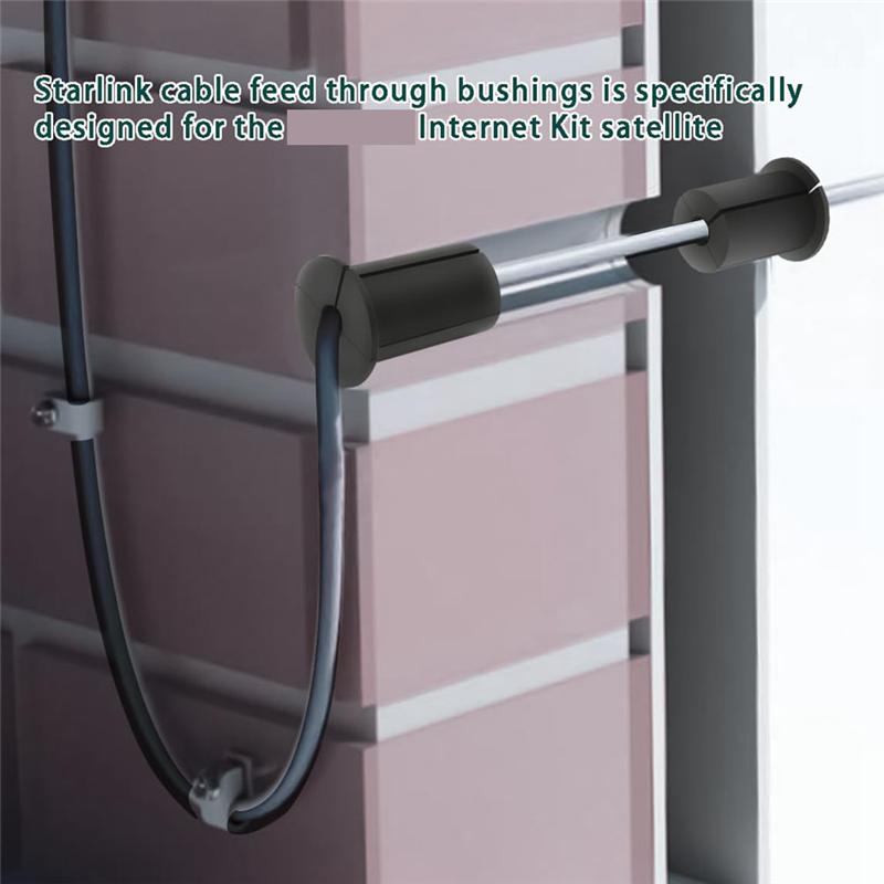 

AEE2-Cable Routing Kit For 1Inch Wall Hole,Cable Feed Through Bushings,Wall Grommet For Starlink Ethernet Cable Grommet