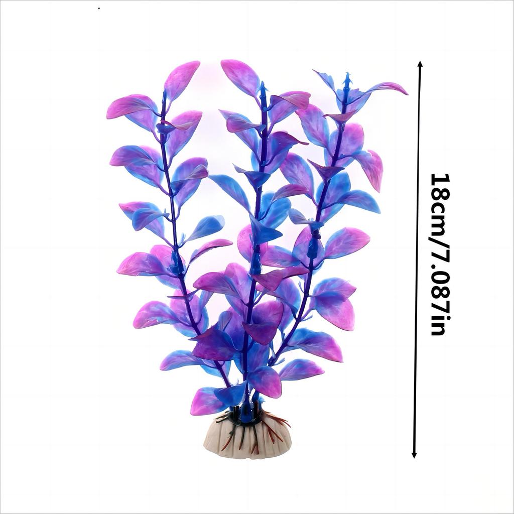 Fish Tank Simulation Plant Water Grass 18 Cm Aquarium Artificial Green Plant Ornaments Plastic 5 Colors DIY Decoration Landscape
