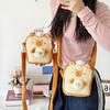 Capibara Dolphin Cub Fun Baking Oblique Span Bag Creative Fried Egg Toast Dolphin Cute Girl Student Storage Bag
