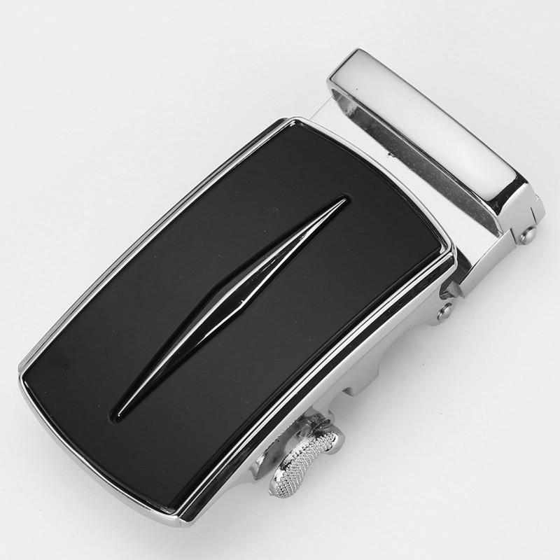 Mens Fashionable 35cm Automatic Buckle Waist Belt Durable Metal Design For Business Casual Or
