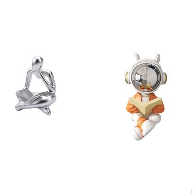 Abstract Astronaut Thinker Statue Decoration for Tabletop Living Room Shelf Office Bookshelf Space