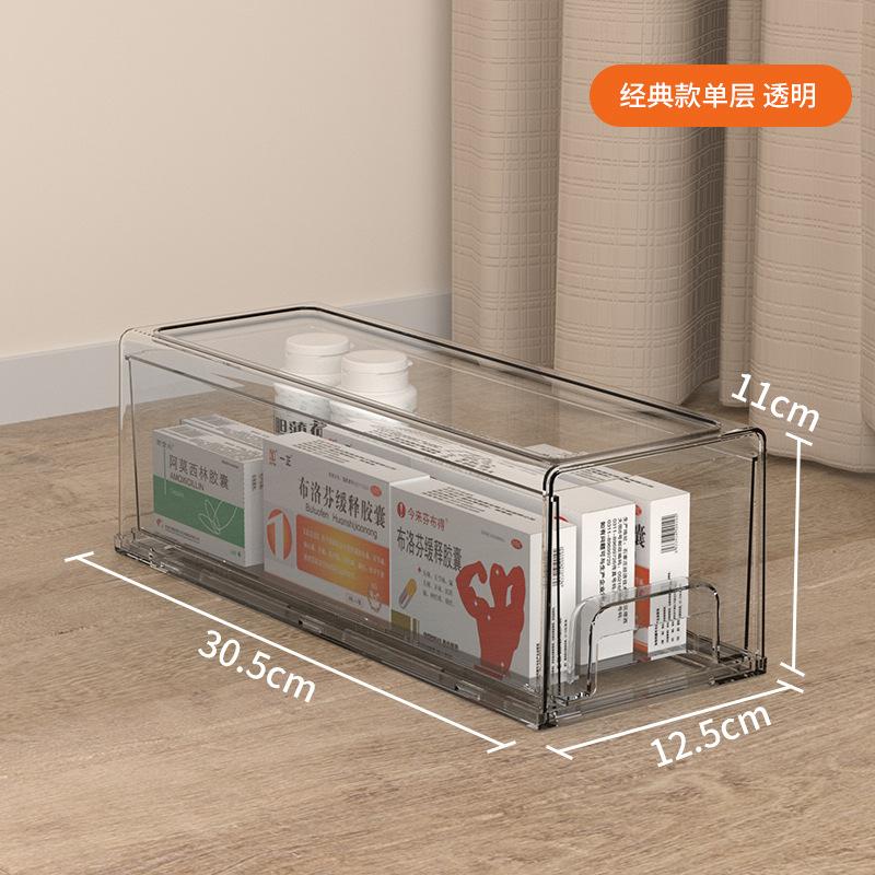 

Большой Ящик Штабелируемый Защищенный от Света Многоярусный Прозрачный Ящик Акриловые Слои Домашний Настольный Роскошная Вместимость Пылезащитный