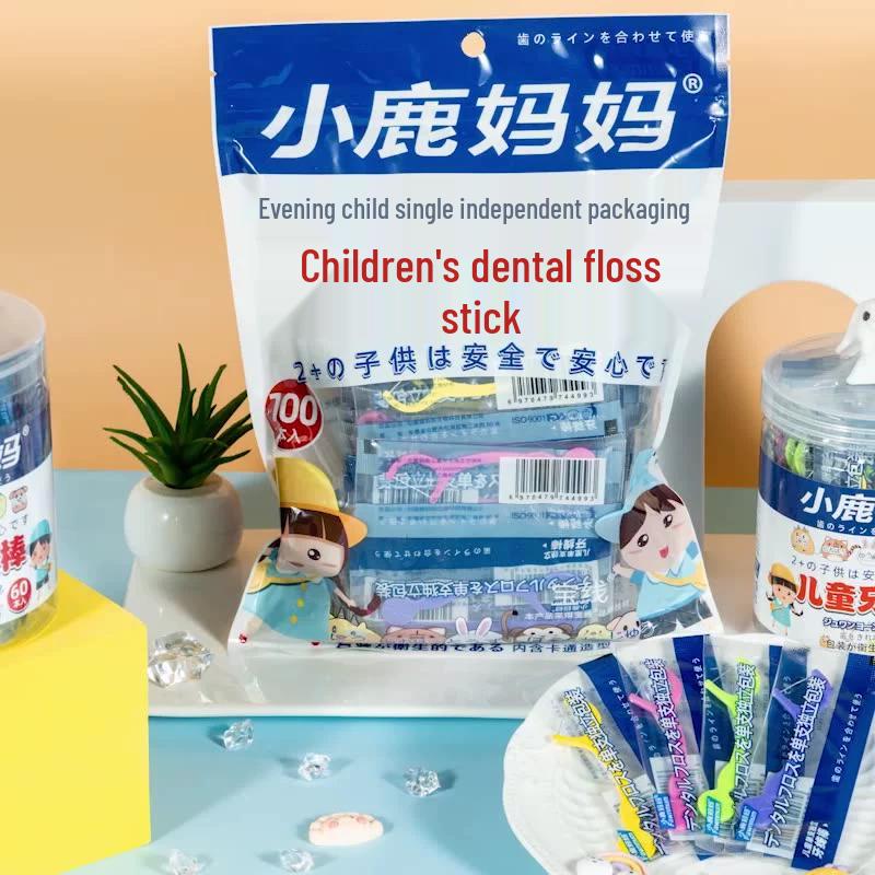Little Deer Mom Children's Dental Floss Picks