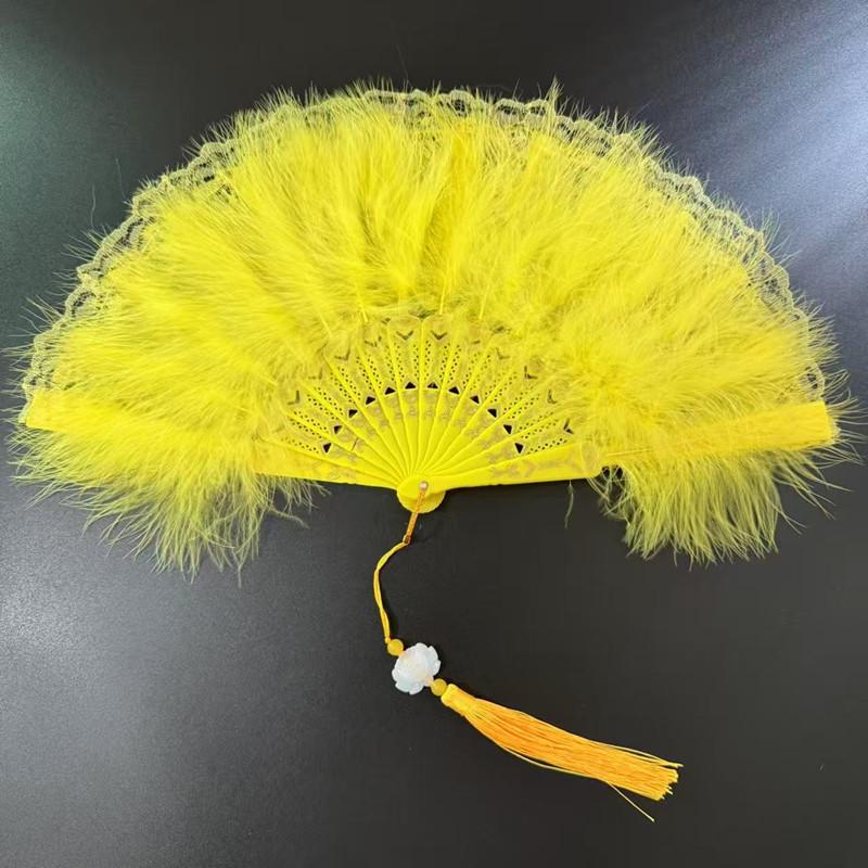 Black Lace Chinese Style Folding Fan for Cheongsam, Lolita, and Hanfu Fashion Shows