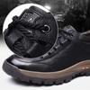 Men Casual Shoes Spring Split Leather Thick Buttom Wear-resistant Shoes