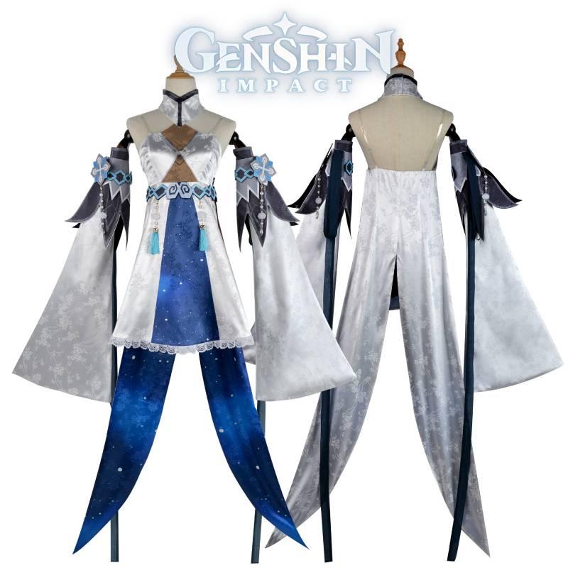 Impact Guizhong Genshin Cosplay Dress Zhong Li Girlfriend Game Party Women Skirt