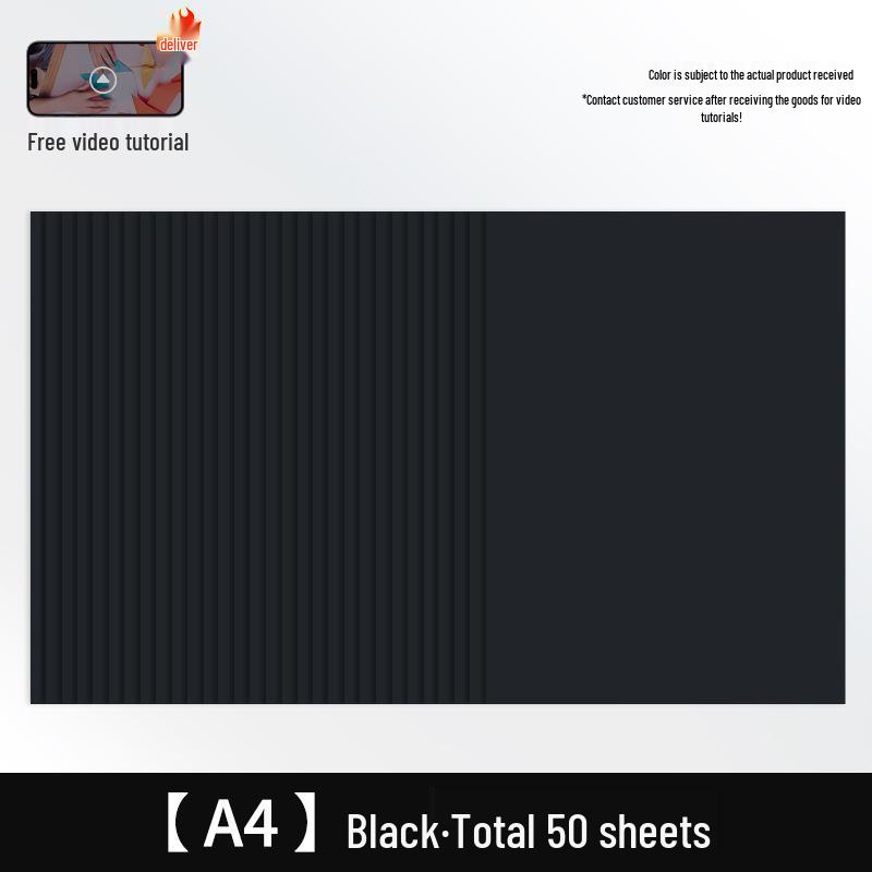 Free Shipping: Extra Thick A4 Color Cardstock - 50 Sheets - 160g White Card for Children's Crafts & Origami