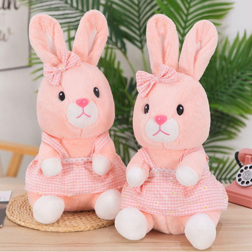 PP Cotton Rabbit Plush Toys Soft Rabbit Stuffed Toy Pink Rabbit Plush Doll  Decorate Present