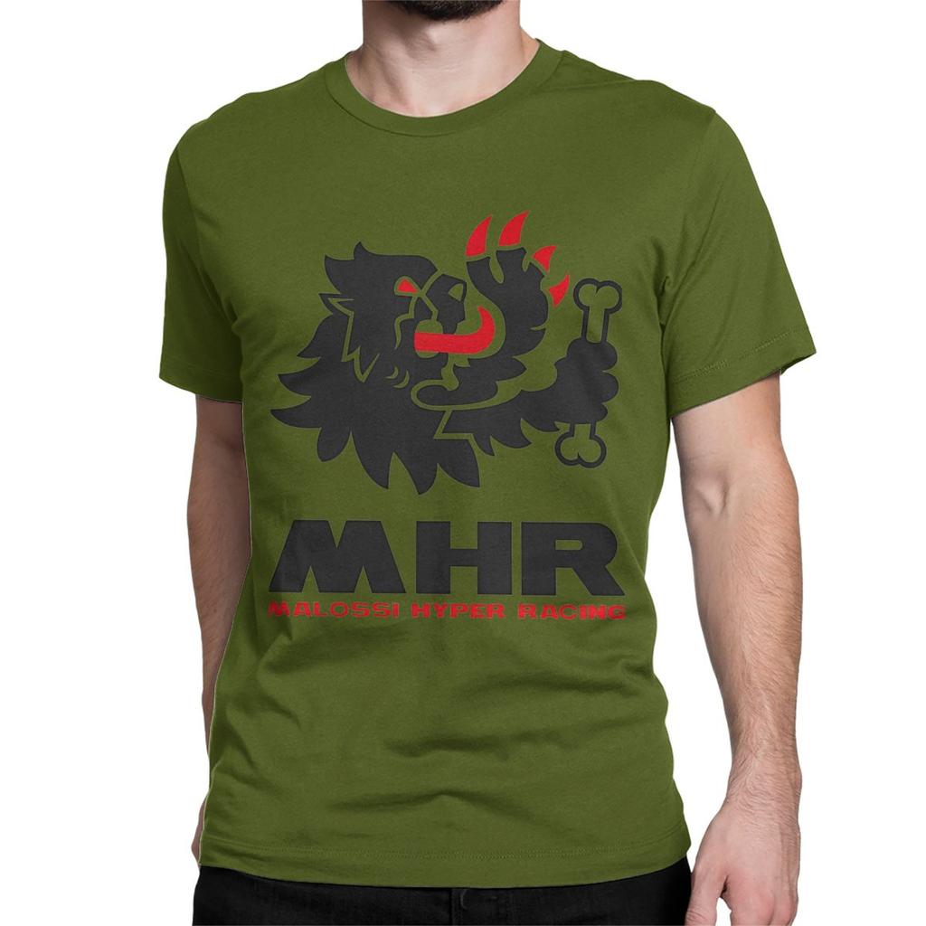 Herren Damen T-Shirts Italien Motorradrennen MHR Erstaunliche Baumwoll-T-Shirts Kurzarm Malossi T-Shirts Rundhals Grafikdruck
