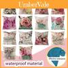Beautiful Flower Printed Cushion Cover With Splash Waterproof Design For Home Decor