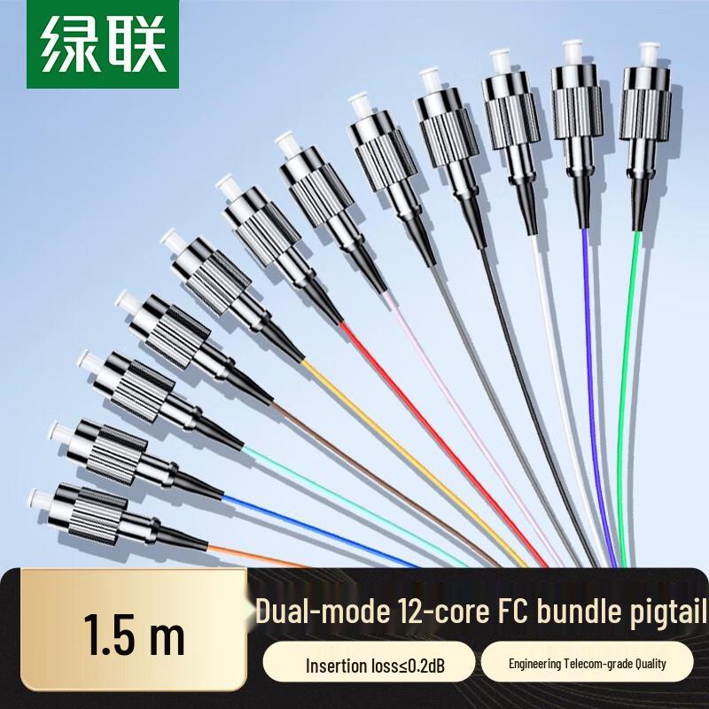 

UGREEN OM3 Multimode 12-Core FC Fiber Optic Pigtail
