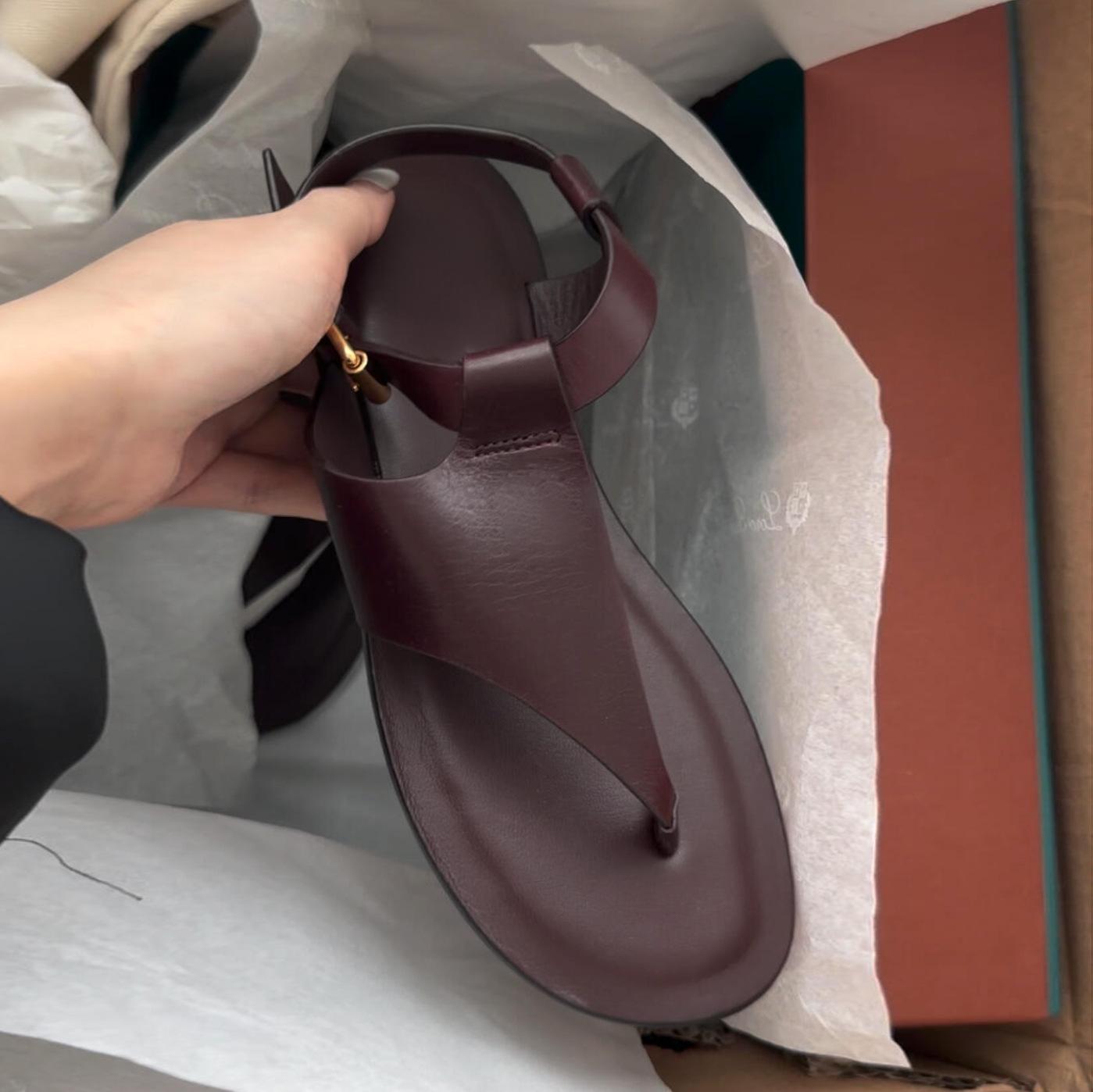 

Версия из коровьей кожи~ ретро скошенная кожа римские сандалии женские на плоской подошве повседневные сандалии щипающие ногу елочкой крутые тапочки 40